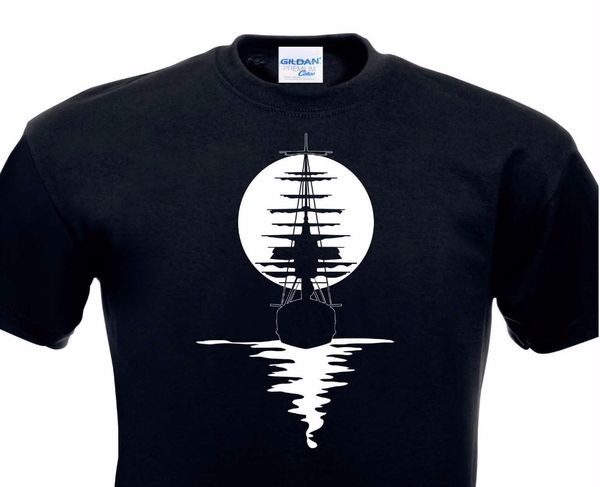 

summer make t shirt design t-shirt segelschiff pirat piratenschiff segeln mondschein meer schiff tee shirts sport hooded sweatshirt hoodie