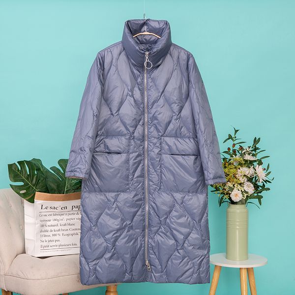 

2021 new winter ultra light white female jacket loose girl-proof parka down sweaters v10i, Black