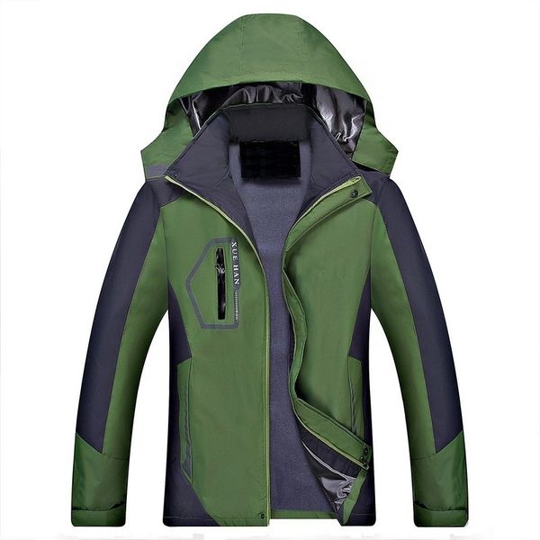 

zogaa waterproof jacket hooded coat men single couple mountaineering outdoor sports jacket wind speed dry mens jackets and coats lj201013, Black;brown