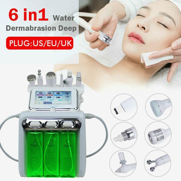 

6in 1 h2-o2 hydra dermabrasion aqua peel rf bio-lifting spa facial hydro water microdermabrasion facial machine cold hammer oxygen spray