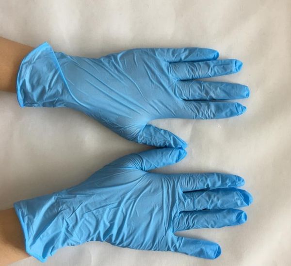 

latex blue nitrile disposable rubber 100 boxed laboratory anti-oil anti-static gloves