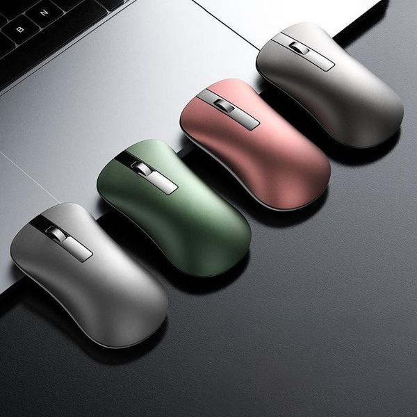 

xm10 wireless bluetooth aluminum alloy rechargeable mute gamer mouse for lap