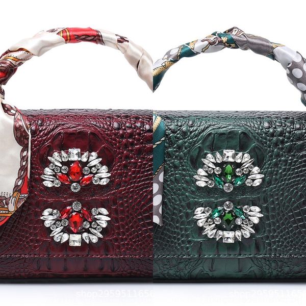 

zxayt guangzhou crocodile women's new small postman small square bagpu 2020 design fashion square bag women's messenger bag woiyk