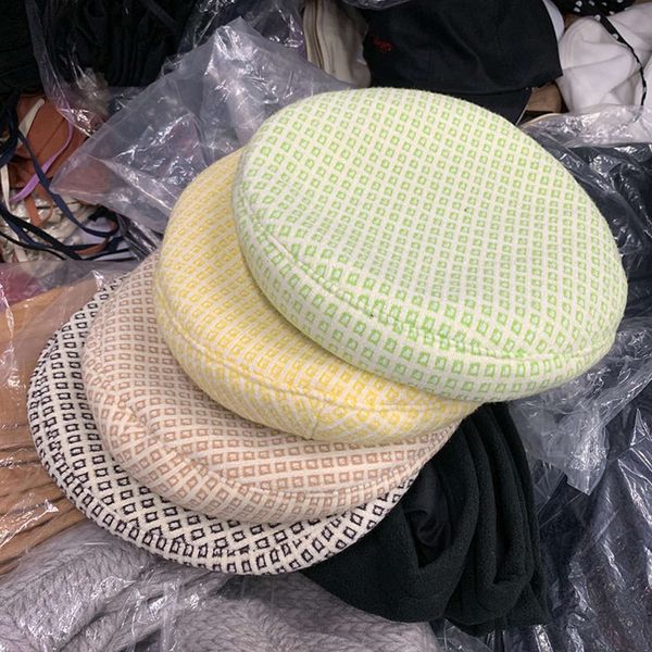 

little fresh jmx beret female autumn winter sweet and lovely bud hat versatile decoration soft girl trend, Blue;gray