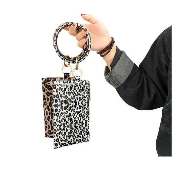 

women's keyring leather wallet cell phone purse clutch wallet pu wallet bracelets with bangle keychain designer qylqpv bdetoys