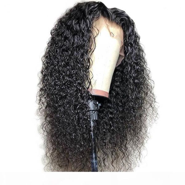 

360 lace frontal human hair wig curly for black women remy pre plucked 360 peruvian lace front wigs with baby hair, Black;brown