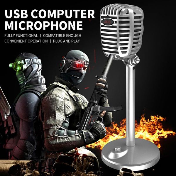 

microphones 3.5mm/usb computer notebook microphone singing home deskgame conference live
