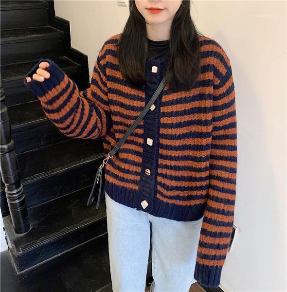 

women's knits & tees 2021 sweaters women fashion knit cardigans sweater ladies knitted outwear casual loose gift1, White