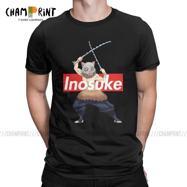 

inosuke hashibira kimetsu no yaiba anime demon slayer anime awesome tees short sleeve plus size sport hooded sweatshirt hoodie men t shirt
