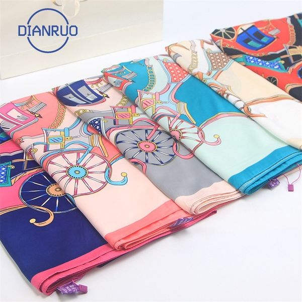 

dianruo fashion muslim women long silk gold thread jacquard scarf female tassel hijab flower print versatile shawl q203 201027, Blue;gray