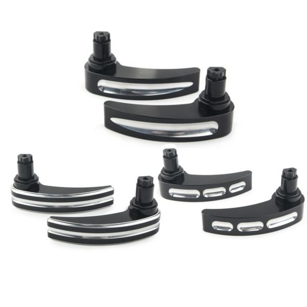 

black cnc cut saddlebag saddlebag latch levers for harley road glide 2014-2019