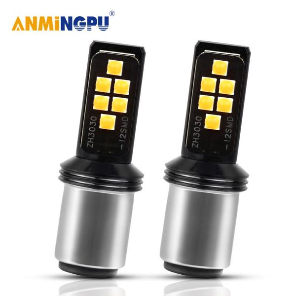 

anmingpu 2x signal lamp 1157 p21/5w bay15d 3030smd 1156 ba15s p21w py21w led lamp 12v car backup light turn signals brake light