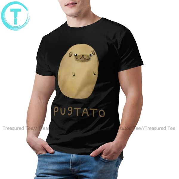 

potato t shirt pugtato t-shirt casual graphic tee shirt cute big size short-sleeve 100 man tshirt sport hooded sweatshirt hoodie