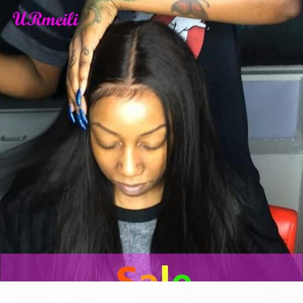 

lace front human hair wigs 10a malaysian straight remy hair wig for black woman natural color perruques de cheveux humains lace front wigs, Black;brown