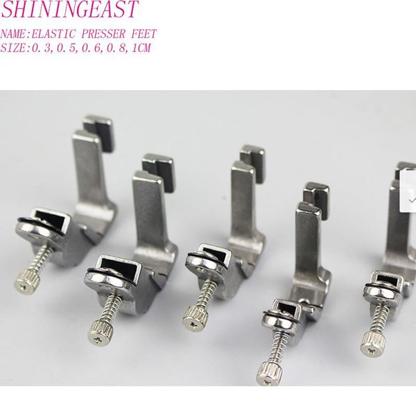 

sewing notions & tools 2pcs/lot 0.3cm,0.5cm,0.6cm,0.8cm,1cm elastic presser feet pressor craft diy accessories2040, Black