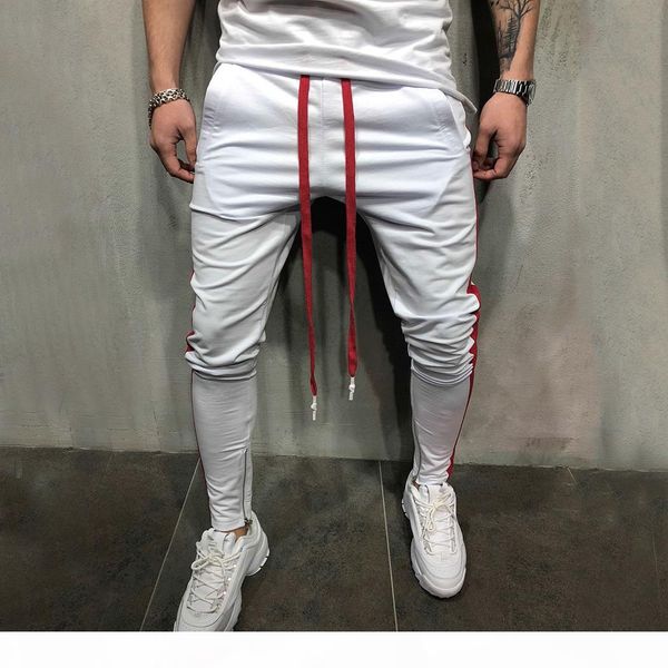 

men hip hop jogger sweatpants streetwear casual pants fitness harem pants bottoms zipper track pants men sportswear trousers d18101305, Black
