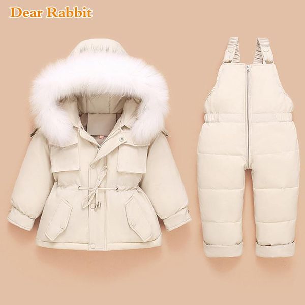 

down coat children jacket jumpsuit kids toddler girl boy clothes pants 2pcs winter outfit suit warm baby overalls clothing sets, Blue;gray