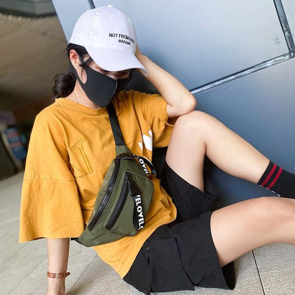

waist bags outdoor pack men women hip hop personalized black fashion travel chest bag japanese high capacity casual da60yb