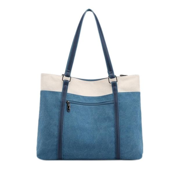 

casual ladies solid color shoulder bag wild canvas women bag fashion personality