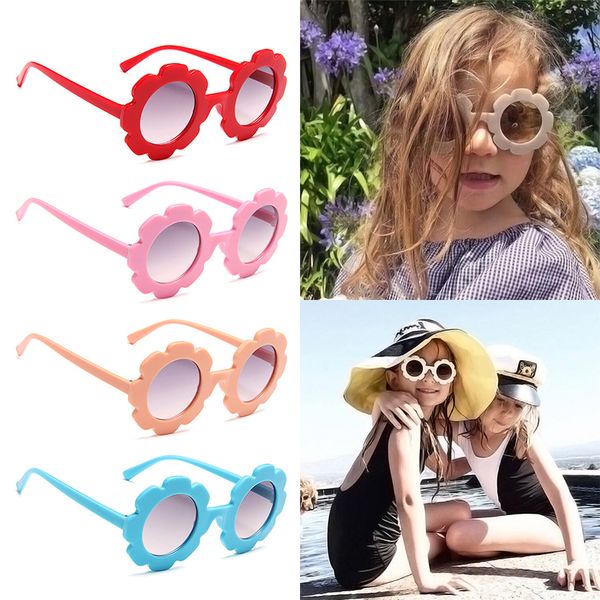 

round boy girl kids sunglasses child sun frame cute flower baby children sport novelty toys outdoor glasses summer