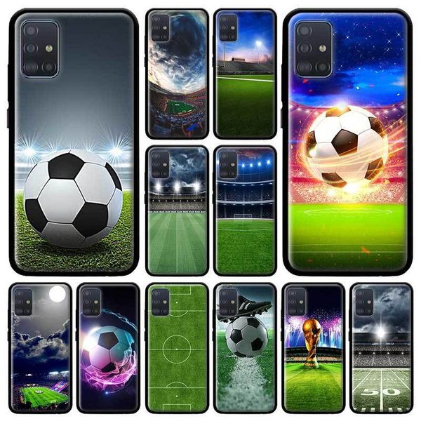 

для случая футбольный стадион samsung galaxy a51 a71 m51 m40 a31 a41 a91 a21s m30s m31 soft bolso mobile coque capa