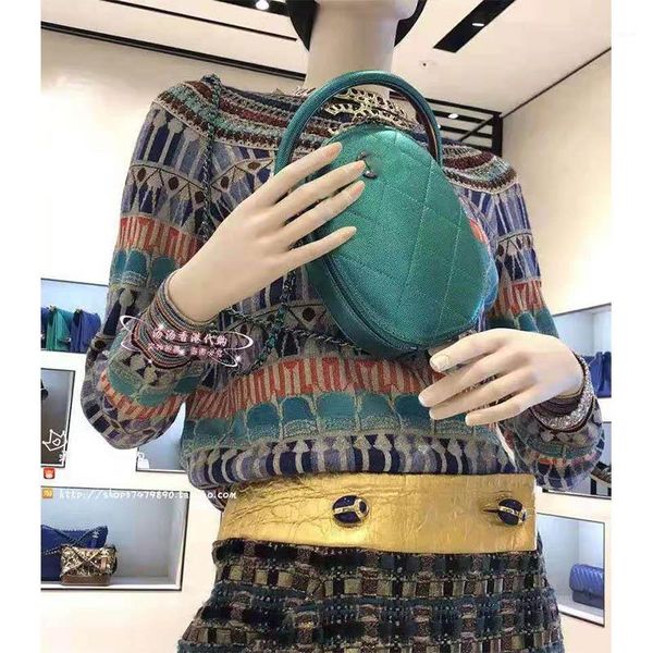 

cosmicchic runway cashmere knitted pullovers long sleeve geometric color sweater runway designer 2020 autumn women stripe, White;black