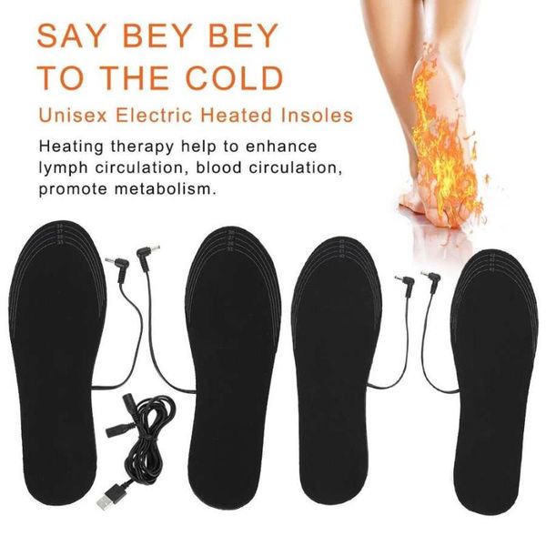 

smart electric heaters heated insoles winter warm shoe inserts for shoes boot keep pad outdoor travel foot warmer
