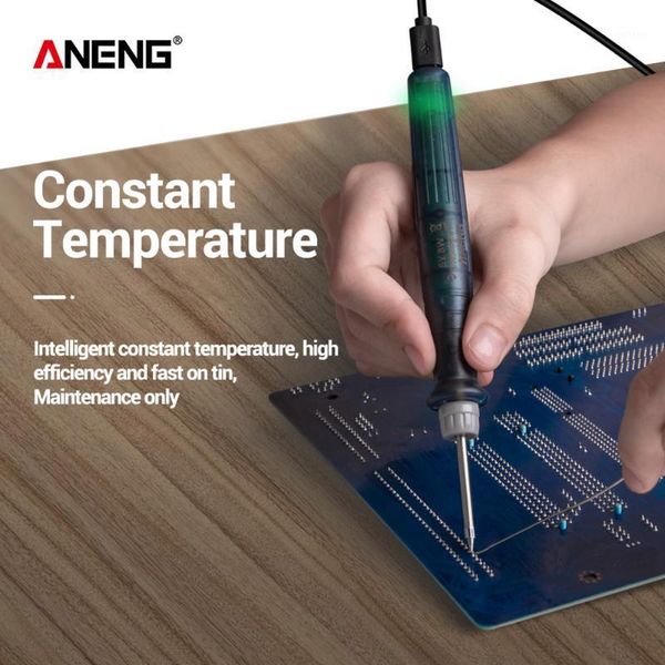 

lt002 usb adjustable temperature electric soldering iron 8w welding solder rework station heat pencil repair tools1