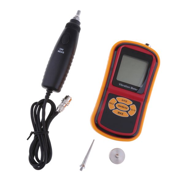 

gm63b 9v portable digital vibration meter lcd monitor vibrometer analyzer