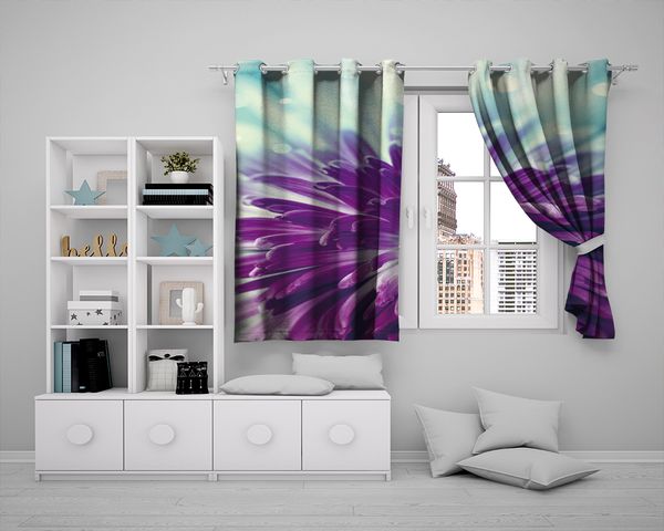 

europen kitchen 3d curtains curtains ling room beautiful purple flowers romantic floral modern 3d window curtain