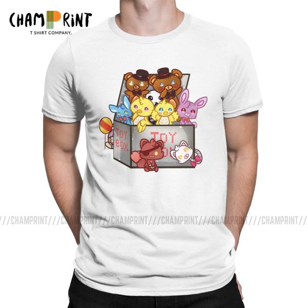 

sport пять ночей в фредди 2 кошмар игра t-shirt для мужчин досуг хлопка tee shirt crew neck коротким рукавом футболки идея подарка tops