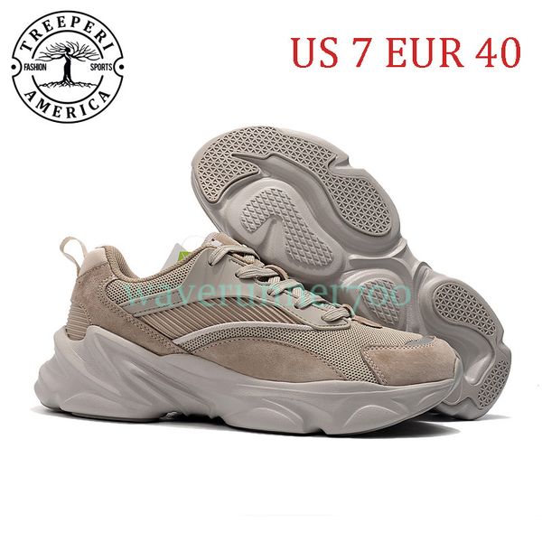 

2021 treeperi fashion chunky 3.0 soft sole running shoes beige grey us 7 eur 40 for men trainers