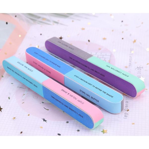 

1pcs six-sided polishing file nail tool creative printing nail file sanding professional nail file 1pcs s jllzwg