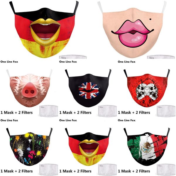 

flag italy spain print forza mask keep fighting face masks fabric protective pm2.5 reusab o72y 18yeow