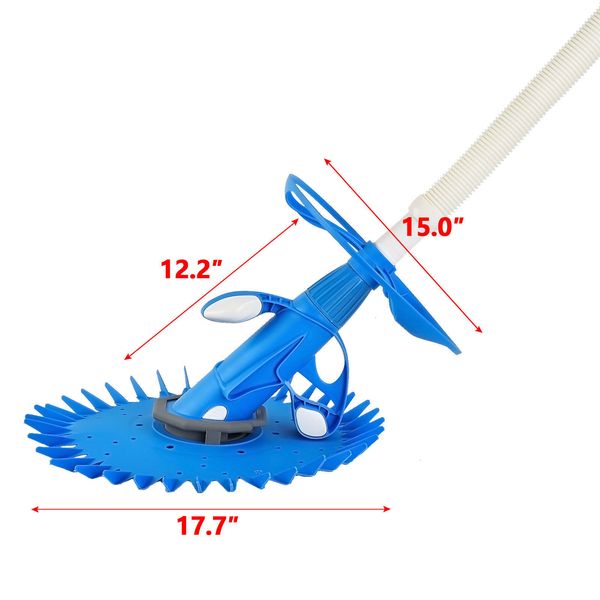 

inground above automatic swimming pool vacuum cleaner ground with 12 hose set