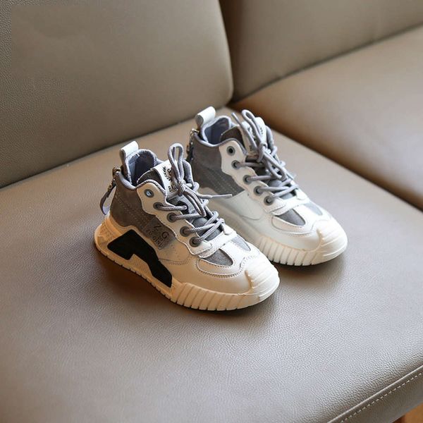 

children's autumn high fashion leather board 2020 new girls' korean casual sho, Black;red