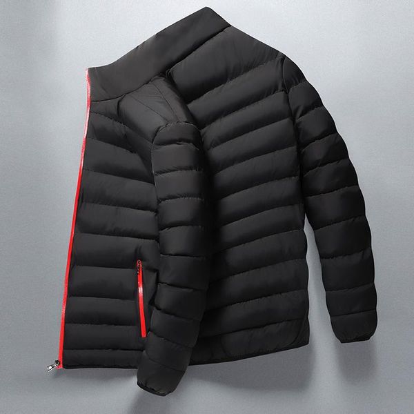 

new winter jacket men winter warm man casual parka men zipper coats mens jackets and coats jaqueta warm down jacket outwear, Black