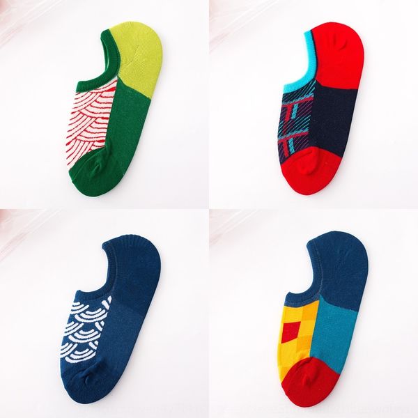 

cknua boat spring summer and new trend socks women's thin boat leisure cotton invisible antiskid socks z2qx8, Black
