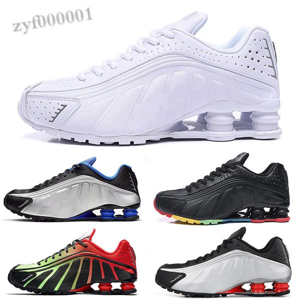 

new design 2020 r4 men sports shoes triple black white deliver oz nz 802 809 sneakers trainers zapatillas sx06