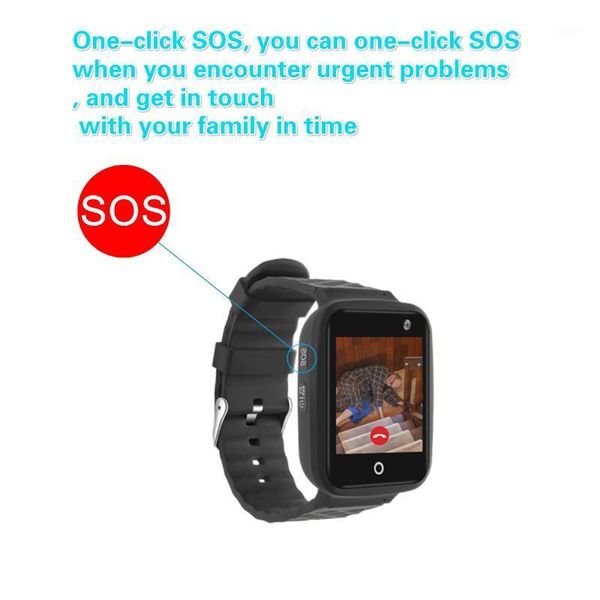 

anti-lost alarm 6pcs rf-v46 smart watch kids sim card with gps 4g call video android app used globally english1