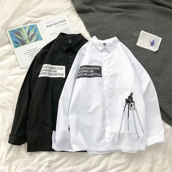 

aceoy 2020 одежда и shirtspring с длинными рукавами модные напечатаны рубашки мужские бренд моды летней одежды класса рубашка модный студент, Blue