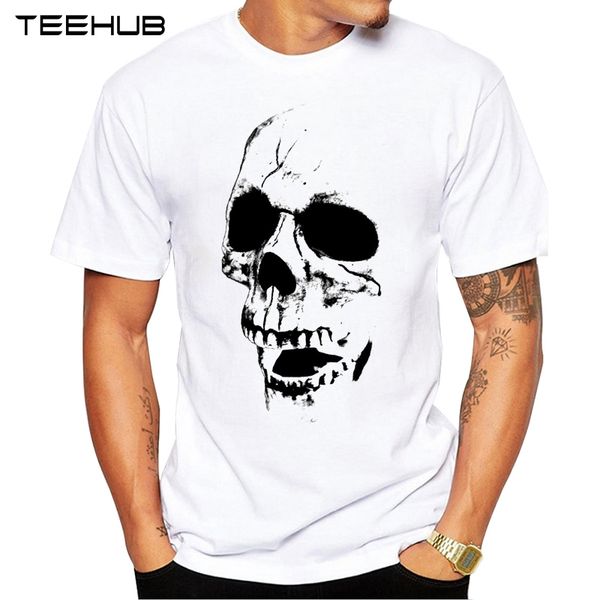 

men's fashion skull silhouette printed short sleeve hipster o neck design cool desgin tee sport hooded sweatshirt hoodie men t shirt