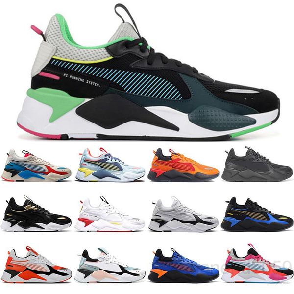 

fashion rs x reinvention toys shoes casual shoes for mens women white blue atoll bright peach purple mens trainers sneakers 36-45 hg9m, Black