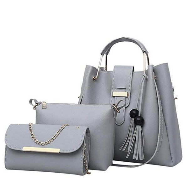 

wenyujh sac femme women shoulder leather tassel and female handbags capacity casual tote bag large bucket bags purses handbags empfq