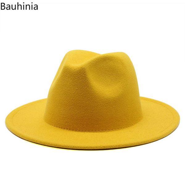 

wide brim fedora hat for women solid color wool felt hat men autumn winter panama jazz cap gamble hats, Blue;gray