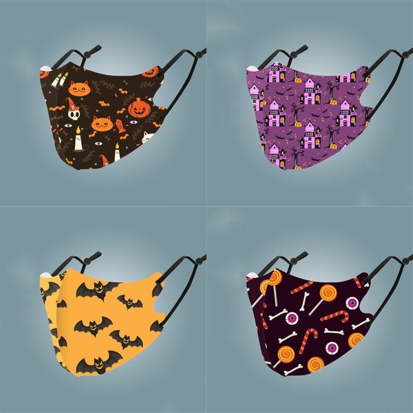 

дизайнер printed женщина шелк волшебная маска handkerchief открытых ветрозащитный половина лицо dust-proof зонт маска # 158, Black