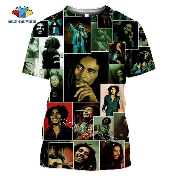 

men clothing summer bob marley 3d print shirts aesthetic comics anime men clothing
