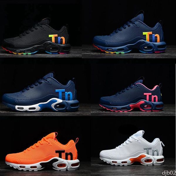 

2019 tn plus se running shoes for mens habanero red total triple black men sports sneaker trainers 7-11 dj02