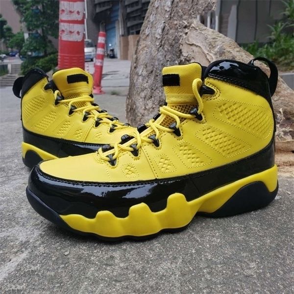 

yellow male jumpman 9s basketball shoes outdoor 11s bumblebee basket sneaker 12s 14s classic anti-slip chassures 6yvv, Black