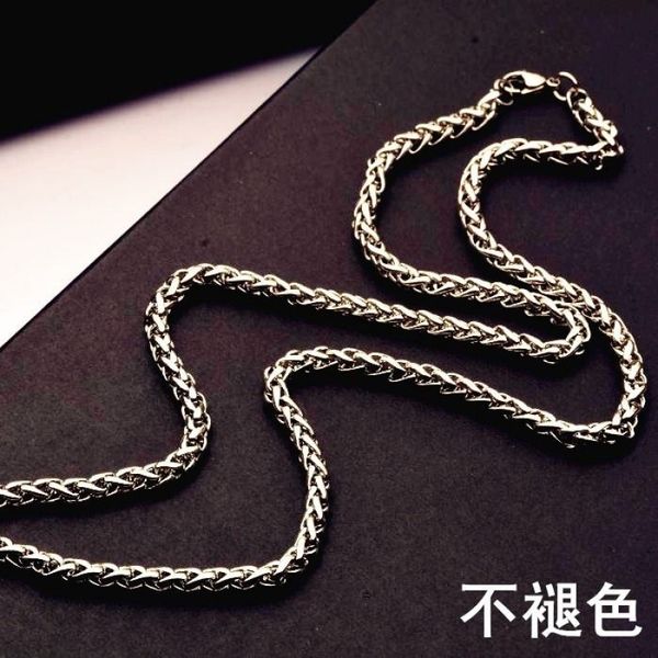 

titanium стальной киль японский и корейский хип-хоп моды ожерелье ювелирные изделия цепи женщин людей, Silver